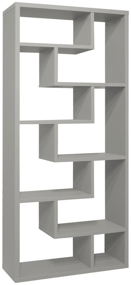 Raumteiler Tyler / Tetrix, Holzwerkstoff, Grau, 90 x 199 x 33 cm Bild 1