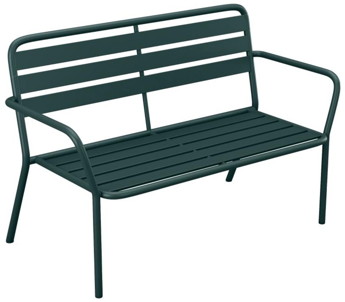 Vente-unique - Gartenbank - Metall - Tannengrün - MIRMANDE von MYLIA Bild 1