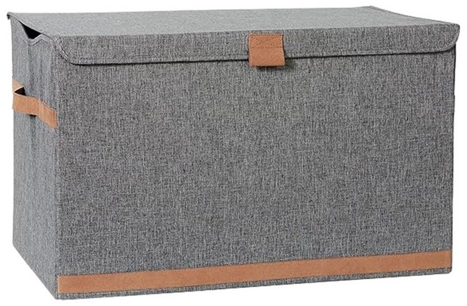 hausleben Aufbewahrungsbox Aufbewahrungsbox mit Deckel - Ottoman & Sitzhocker mit Stauraum, Aufbewahrung & Organizer - Stoff Pouf & Brillenbox Bild 1