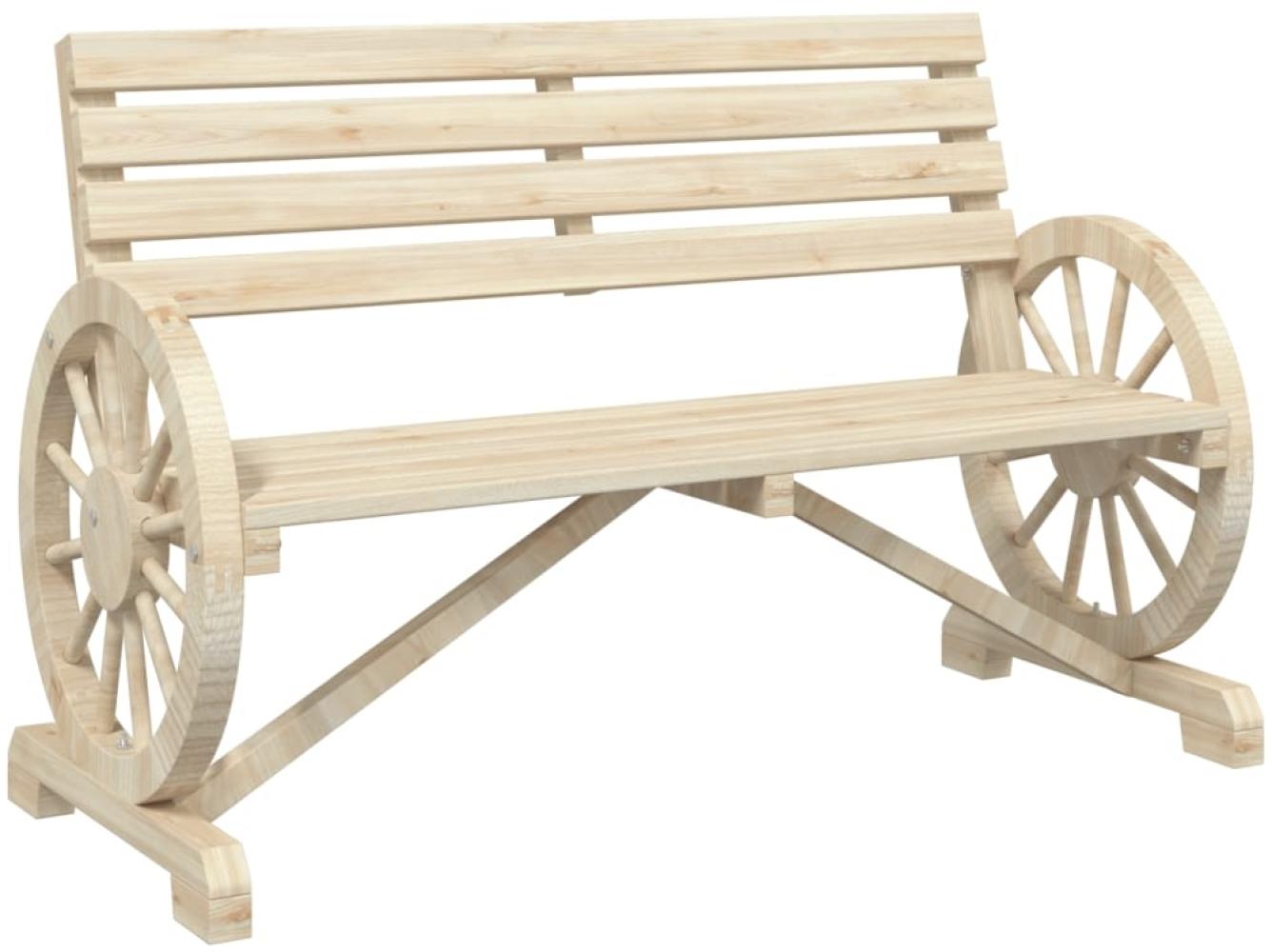 vidaXL Gartenbank 2-Sitzer Massivholz Tanne 365103 Bild 1