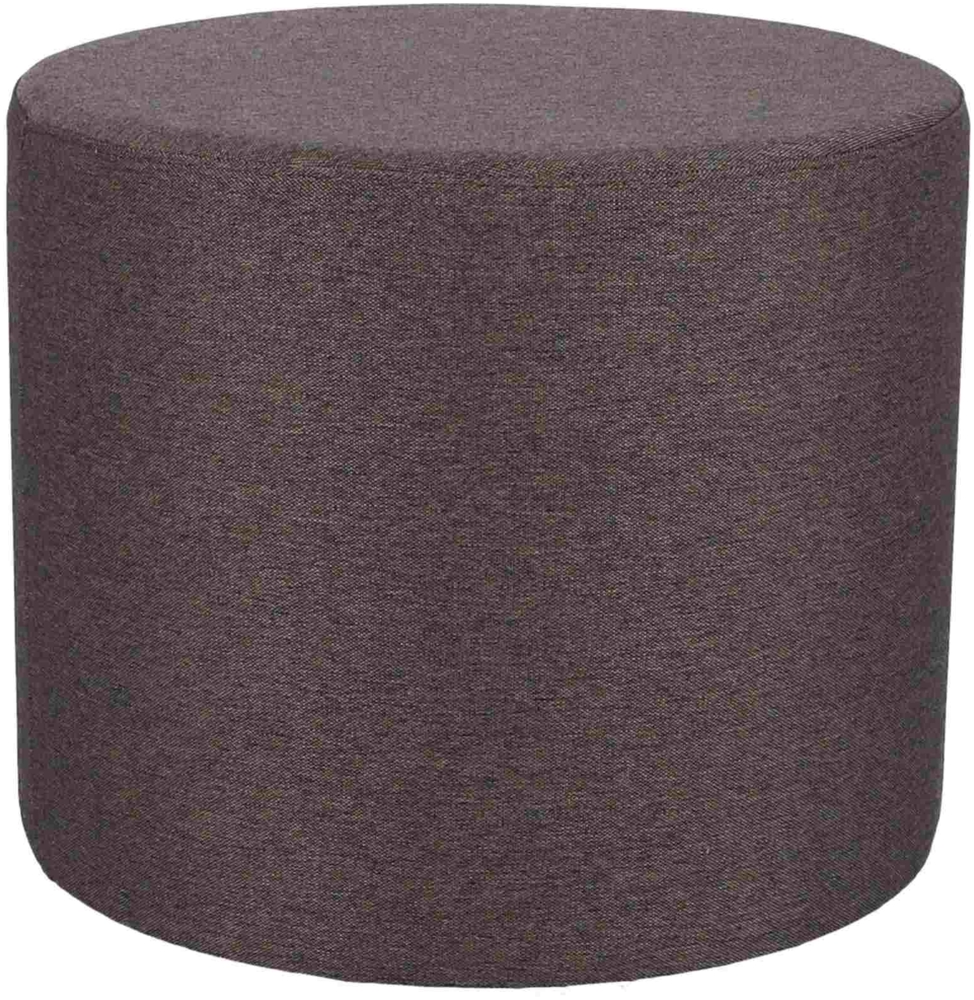 Pouf Rondo, Braun, 50x50x42 cm Bild 1