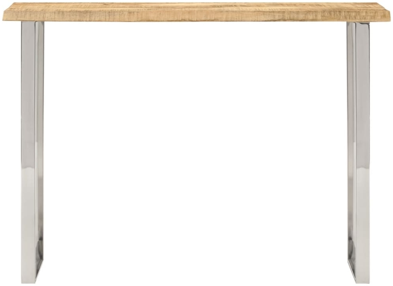 vidaXL Konsolentisch mit Baumkante 105x33x76 cm Massivholz Mango 372766 Bild 1