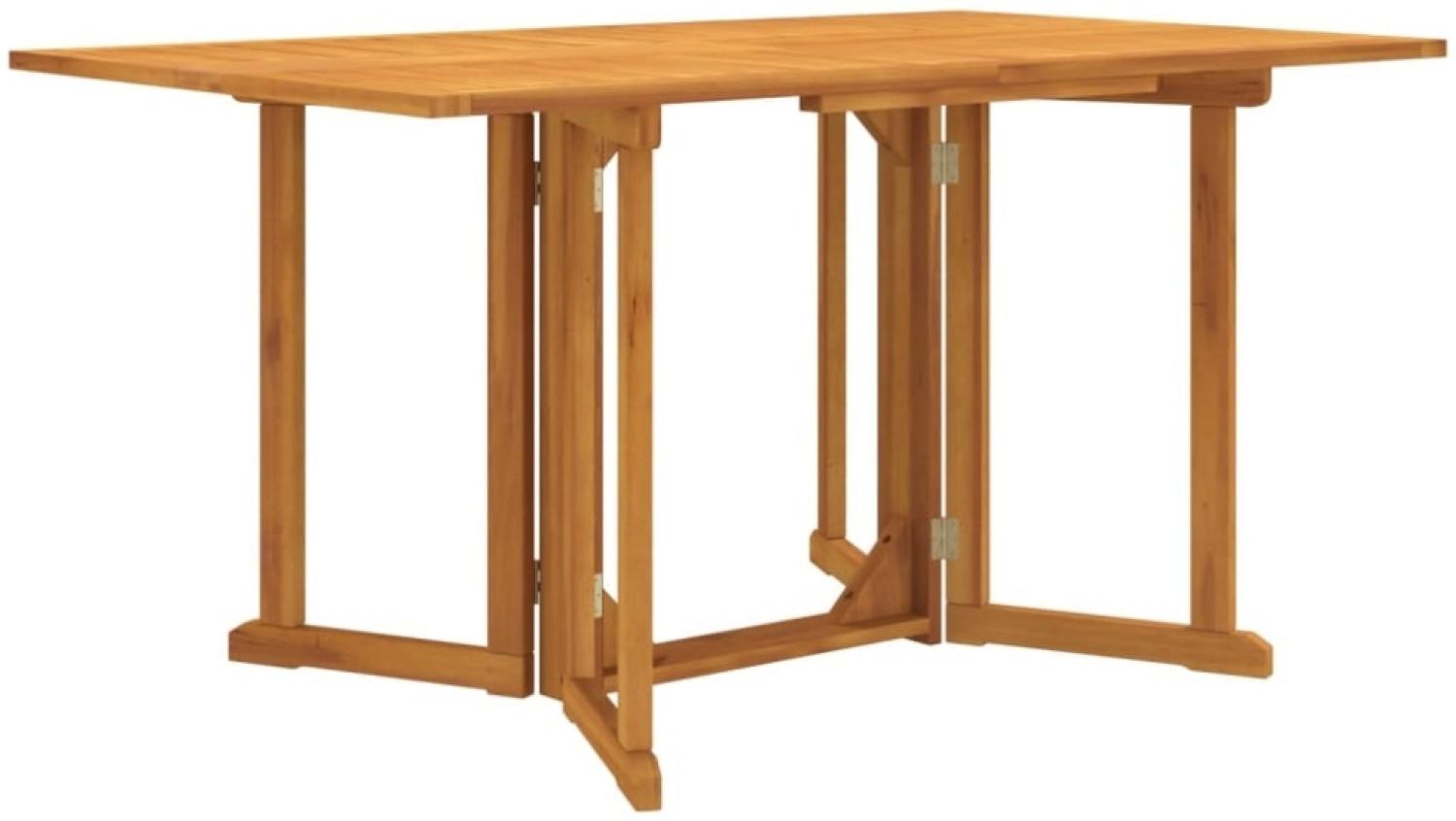 vidaXL Garten-Klapptisch Butterfly 150x90x75 cm Massivholz Teak 362751 Bild 1