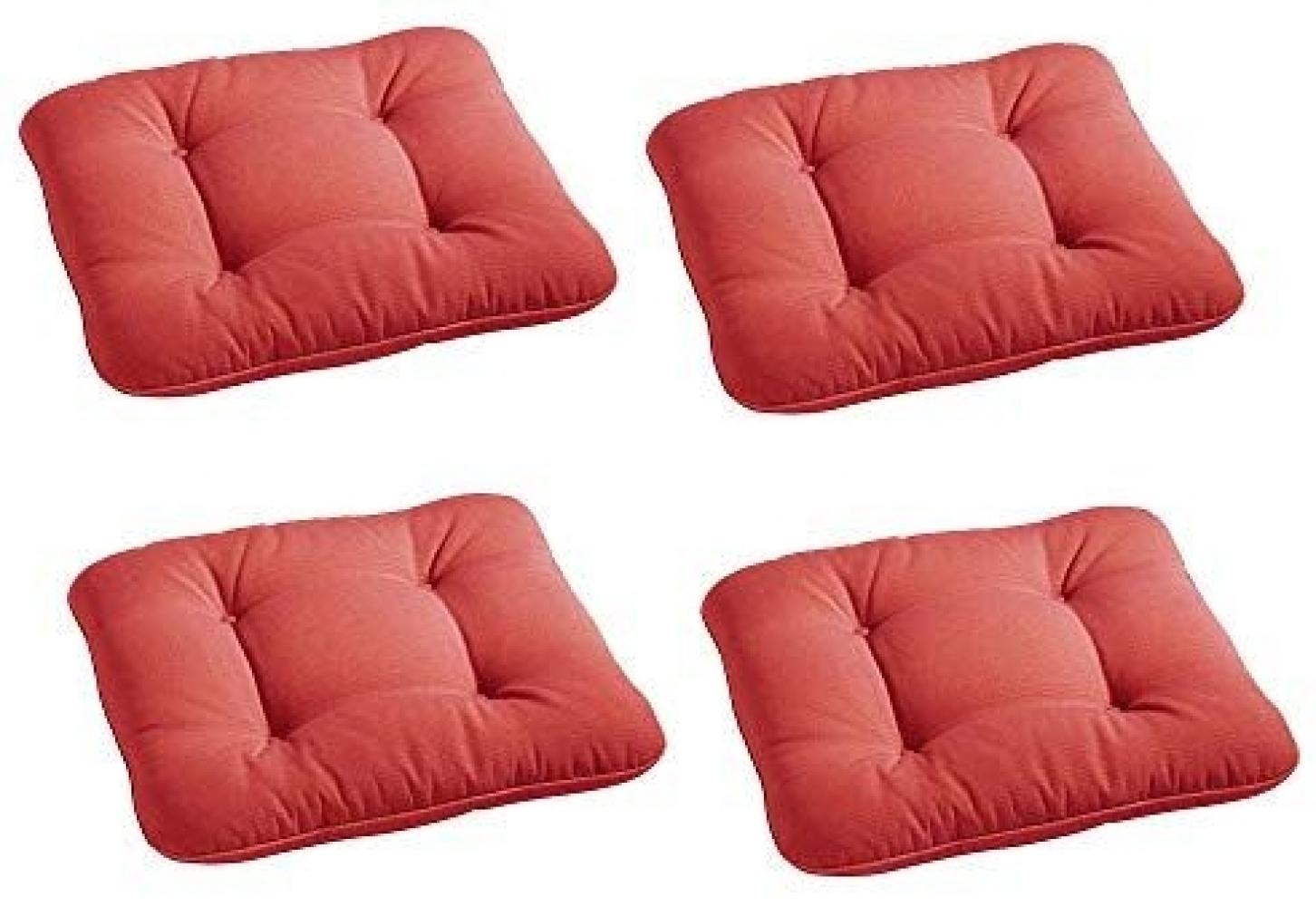 4 BEST Sitzkissen rot 48,0x48,0 cm Bild 1