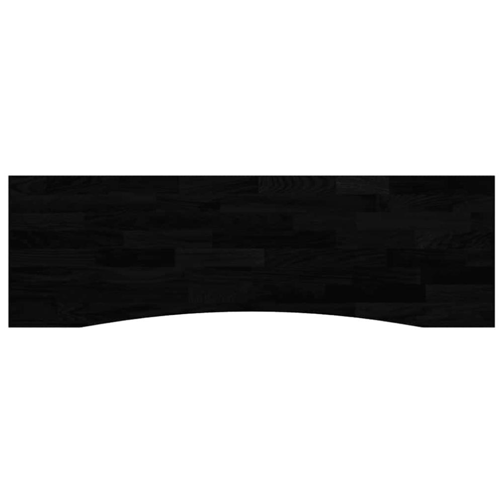 vidaXL Schreibtischplatte Dunkelbraun 160x50x2,5 cm Massivholz Eiche 4009031 Bild 1