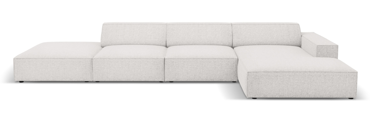 Micadoni Ecksofa Jodie 5-Sitzer Rechts Chenille Haga Hellgrau Bild 1
