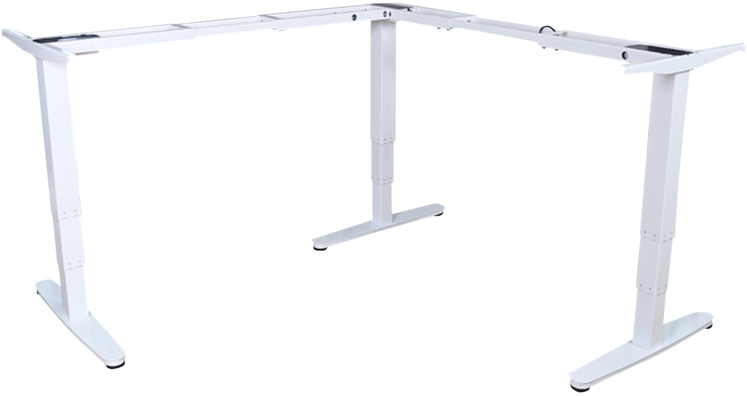 Equip Schreibtischgestell Triple Motor elek. 150Kg L-Form ws lite Retail Bild 1