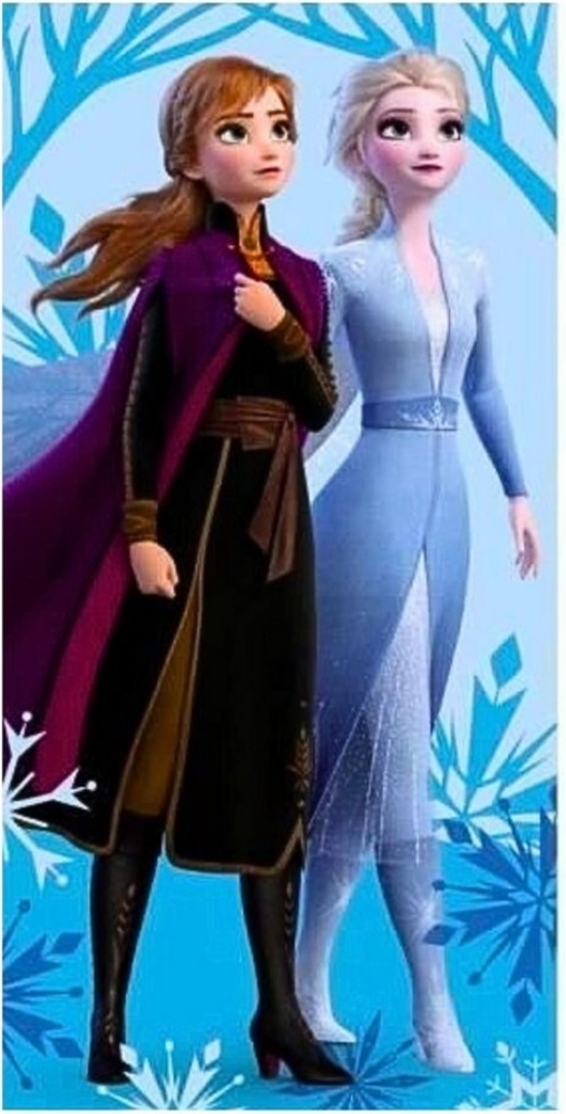 Disney Frozen Badetuch Elsa & Anna, Baumwolle, Kinder Strandtuch 70 x 140 cm Bild 1