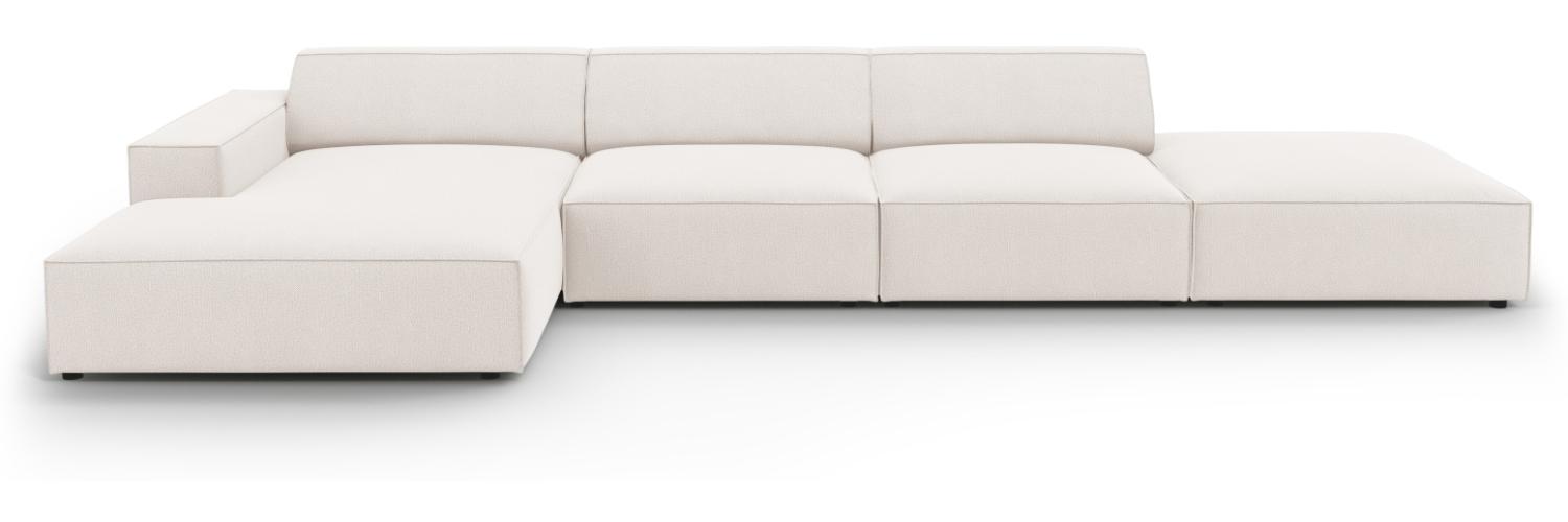 Micadoni 5-Sitzer Ecksofa Jodie Light Beige Bild 1