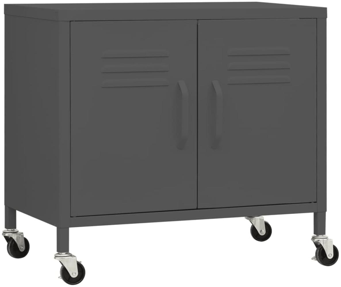 Lagerschrank Anthrazit 60x35x56 cm Stahl Bild 1