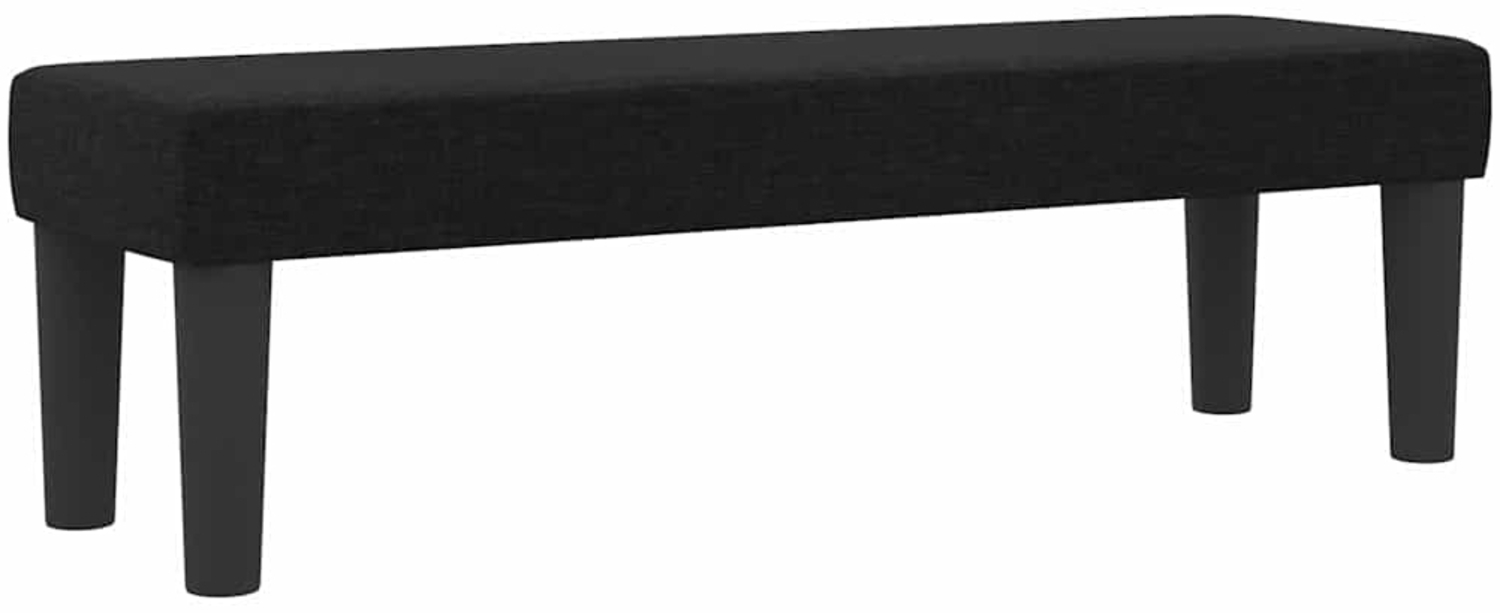 vidaXL Boxspringbett Schwarz 120 x 200 cm Stoff & Holzwerkstoff 3344060 Bild 1