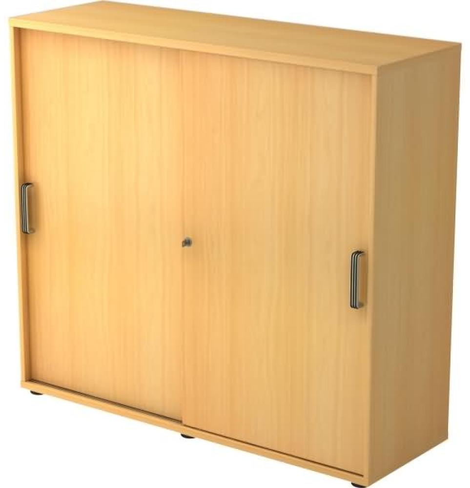 Schiebetürschrank 3 Ordnerhöhen, 120cm SG Buche Bild 1