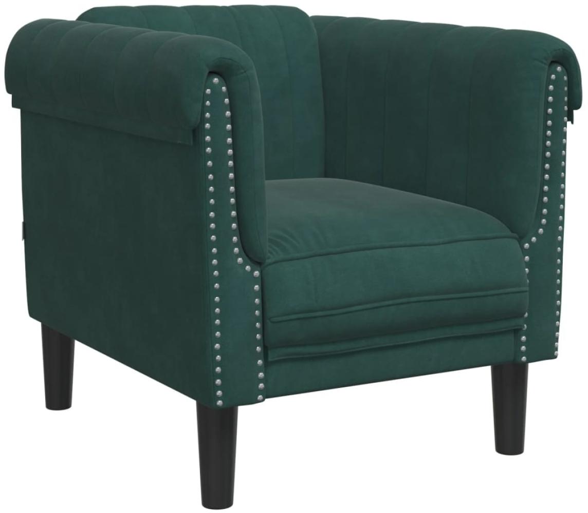 vidaXL Sessel Dunkelgrün Samt 372567 Bild 1