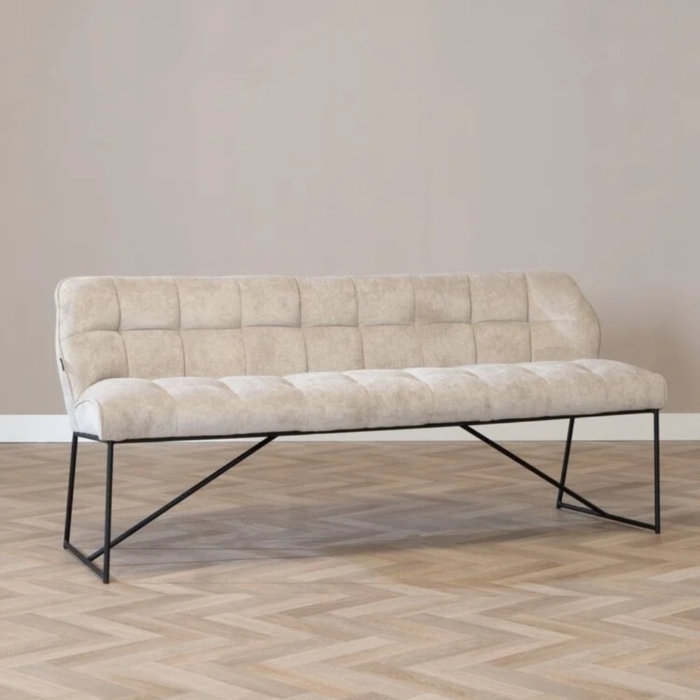 Bronx71 Esszimmerbank Stoff Jelle taupe 155 cm Bild 1