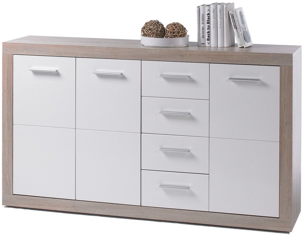 Sideboard >Lisetta< in Sonoma-Eiche - 152x88x37cm (BxHxT) Bild 1