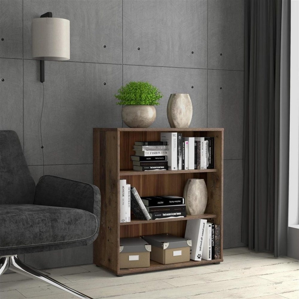 FORTE Tempra2 Regal, Holzwerkstoff, Braun, 73,7 x 85,5 x 34,8 cm Bild 1