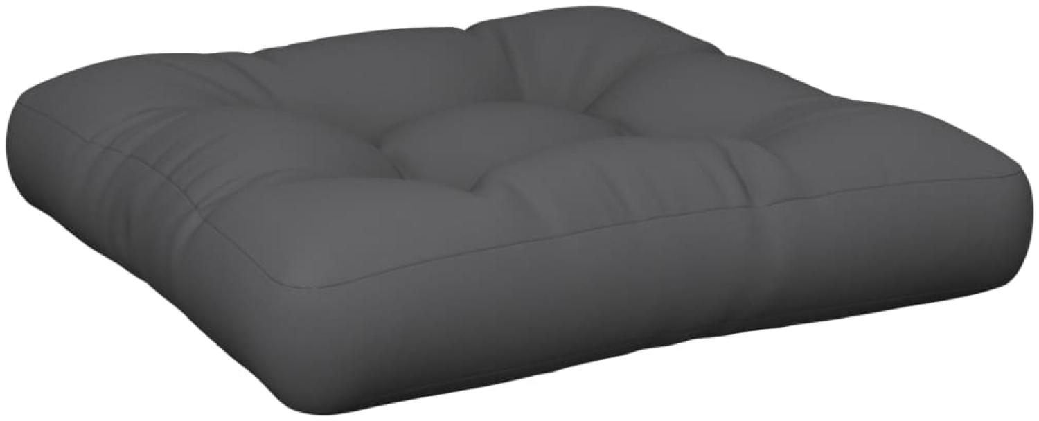 vidaXL Palettenkissen Anthrazit 58 x 58 x 10 cm Stoff Bild 1