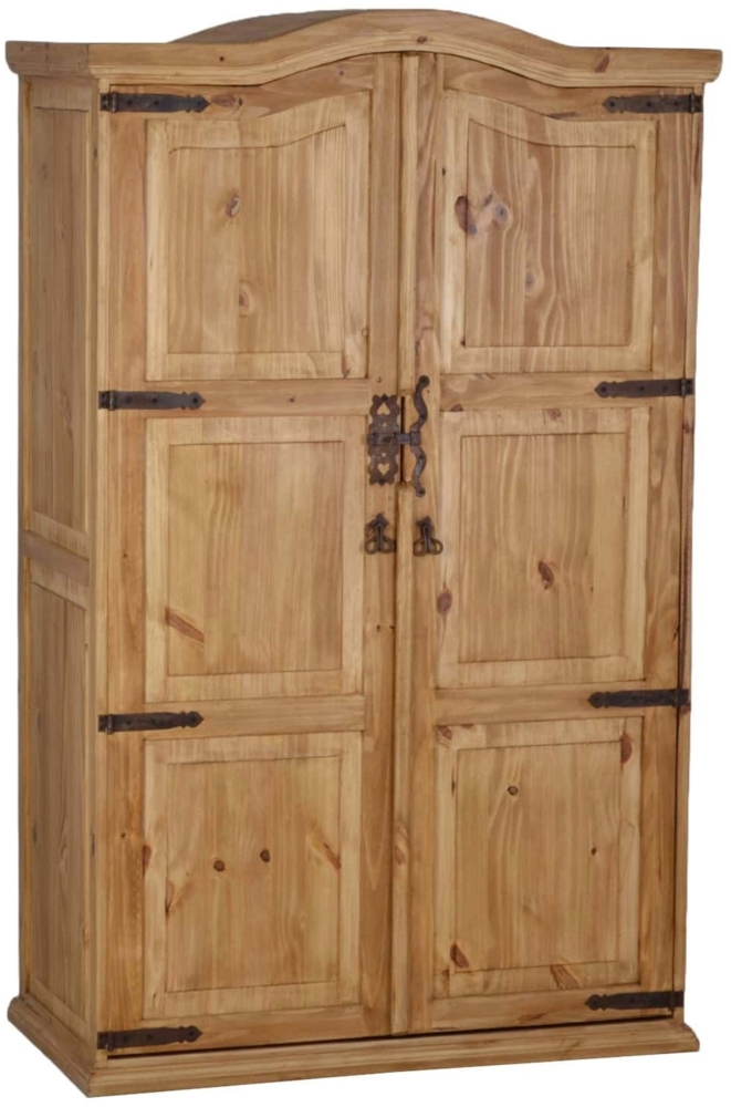 MiaMöbel Mexico Kleiderschrank Massivholz Pinie Landhaus Mexiko Möbel Mexikanisch Bild 1