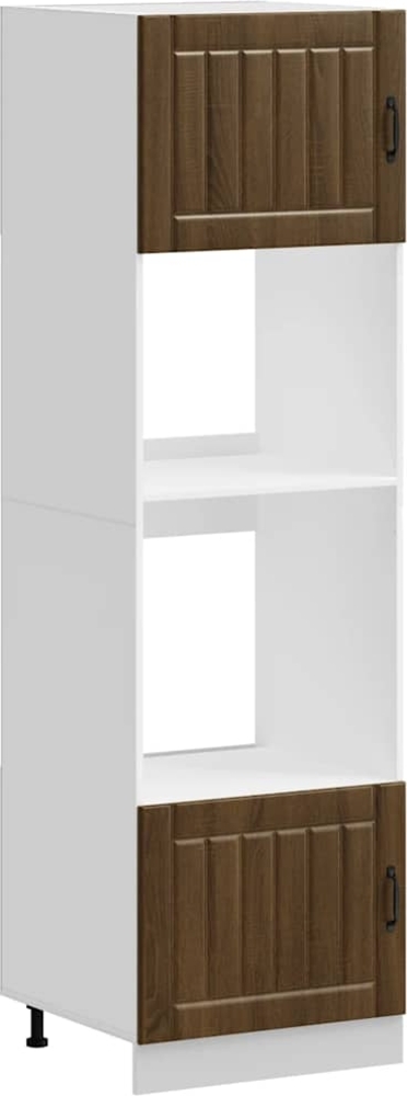 vidaXL Herdumbauschränke 2Stk. Lucca Braun Eichen-Optik Holzwerkstoff 3315048 Bild 1