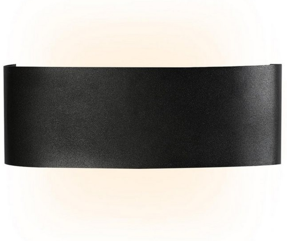 Nettlife Wandleuchte Innen & Aussen Wandlampe Schwarz, LED fest integriert, Warmweiß, Schlafzimmer Wohnzimmer Flure Bild 1