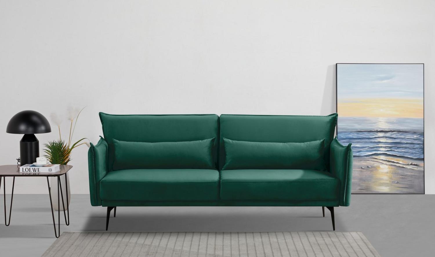 INOSIGN Schlafsofa TULARE, 204 cm, klappbarer 3-Sitzer mit verstellbarer Rückenlehne, Schlaffunktion Bild 1