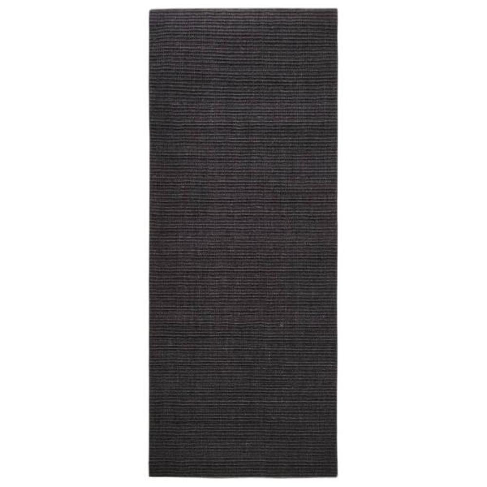 Teppich Natur Sisal 80x200 cm Schwarz Bild 1