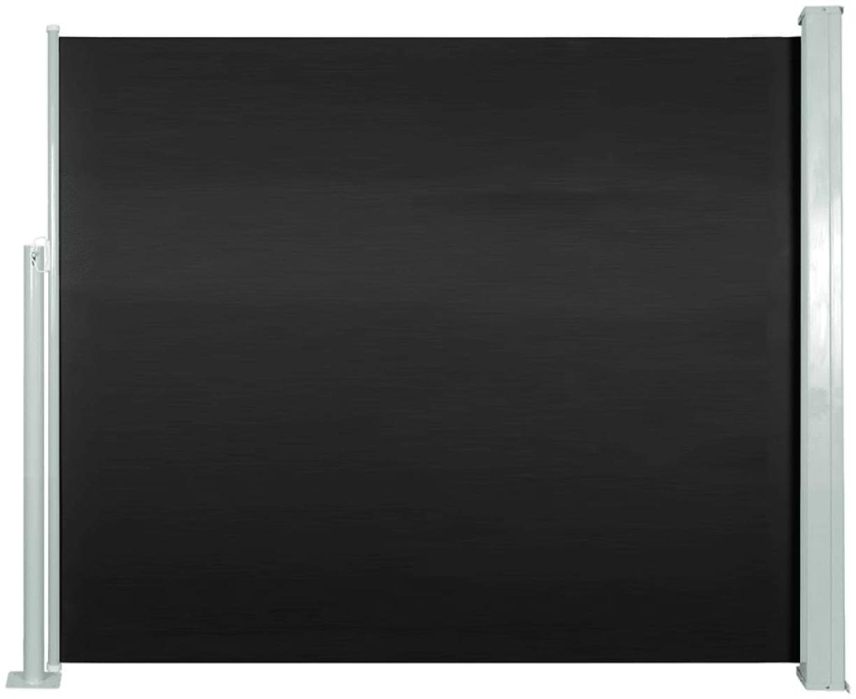 vidaXL Ausziehbare Seitenmarkise 120x300 cm Schwarz 45359 Bild 1