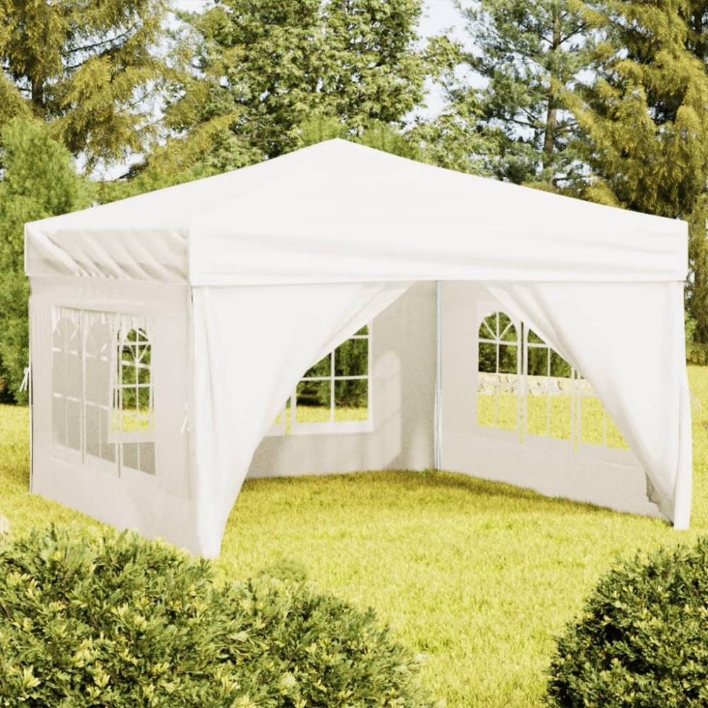 vidaXL Partyzelt Faltbar mit Seitenwänden Creme 3x3 m 93522 Bild 1