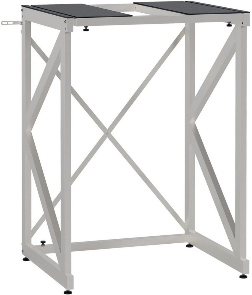 TPFLiving Waschmaschinenunterschrank Valmora (Robustes Waschmaschinenregal mit hoher Tragkraft, Ideal als Überbau oder Basis für Waschtürme) Schnelle und einfache Montage Bild 1