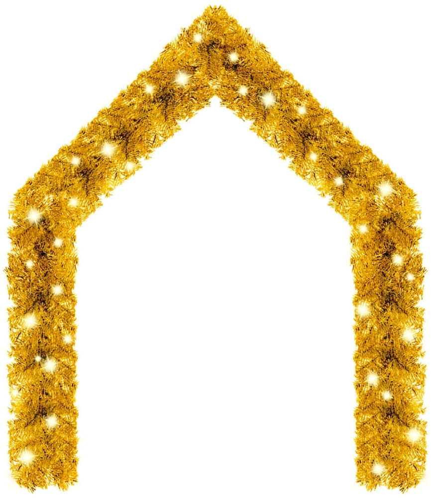 vidaXL Weihnachtsgirlande mit LED 5 m Golden 329201 Bild 1
