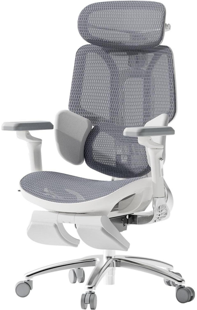 Ergonomischer Bürostuhl Hbada E3 Ultra mit 3-Zonen-Lendenwirbelstütze Schwarz Bild 1