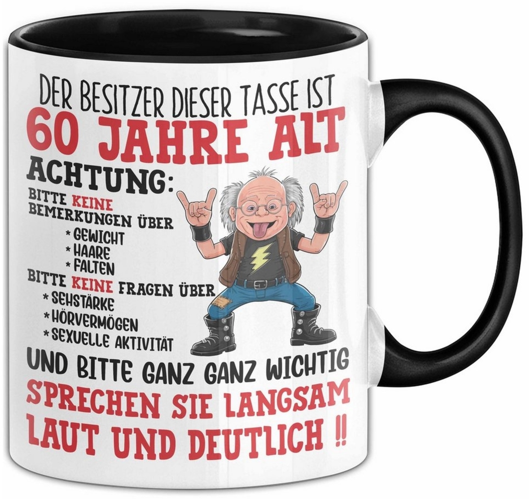 Trendation Tasse 60. Geburtstag Tasse Geschenk Der Besitzer Dieser Tasse Ist 60 Jahre A Bild 1