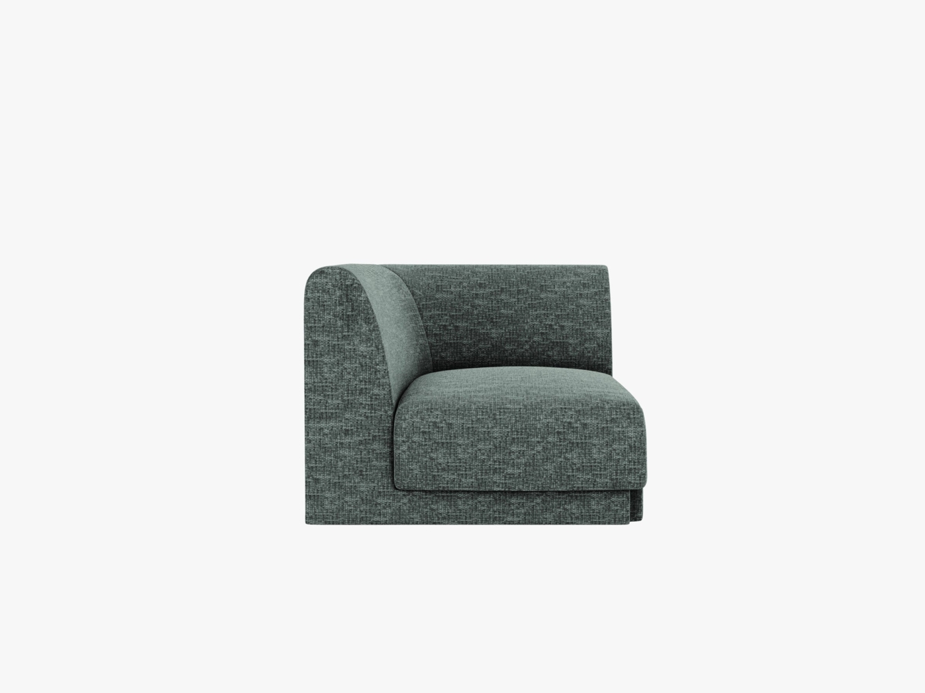 Micadoni Modul Ecke Miley Chenille Petrol Bild 1