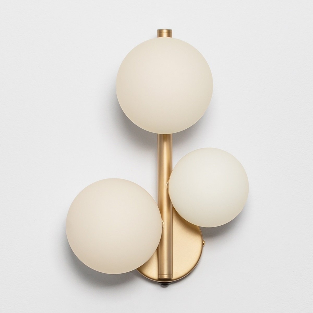 Nova Luce 9028862 ODILLIA Wandleuchte 3-flammig Gold Weiss G9 Bild 1