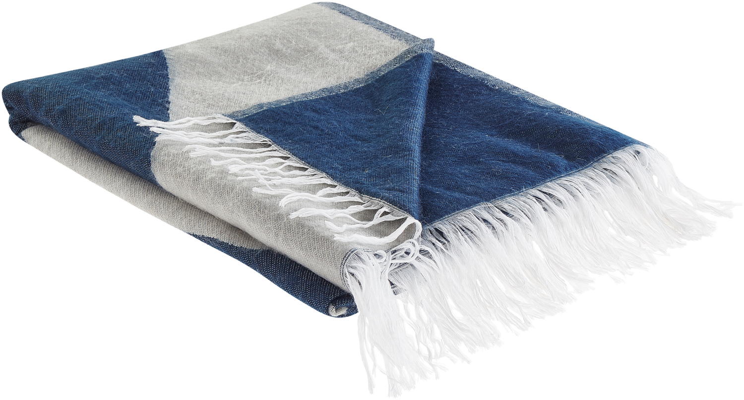 Kuscheldecke HALEDE 130 x 170 cm Blau Bild 1