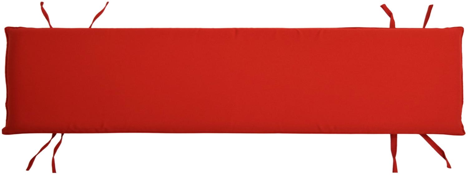 Bankauflage 150 cm x 40 cm für Gartenbank Ferrara TB-1064 - rot Bild 1