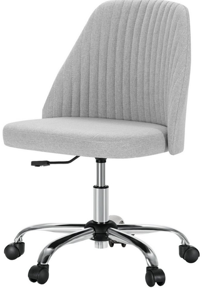 SURFOU Bürostuhl Chefsessel Schreibtischstuhl Stuhl OfficeChair Drehstuhl Computerstuhl (Moderner Arbeitsstuhl Twill-Stoff Drehstuhl Leinen Gepolstert), für Büro Zuhause Make-up Kleiner Raum Schlafzimmer 113kg Bild 1