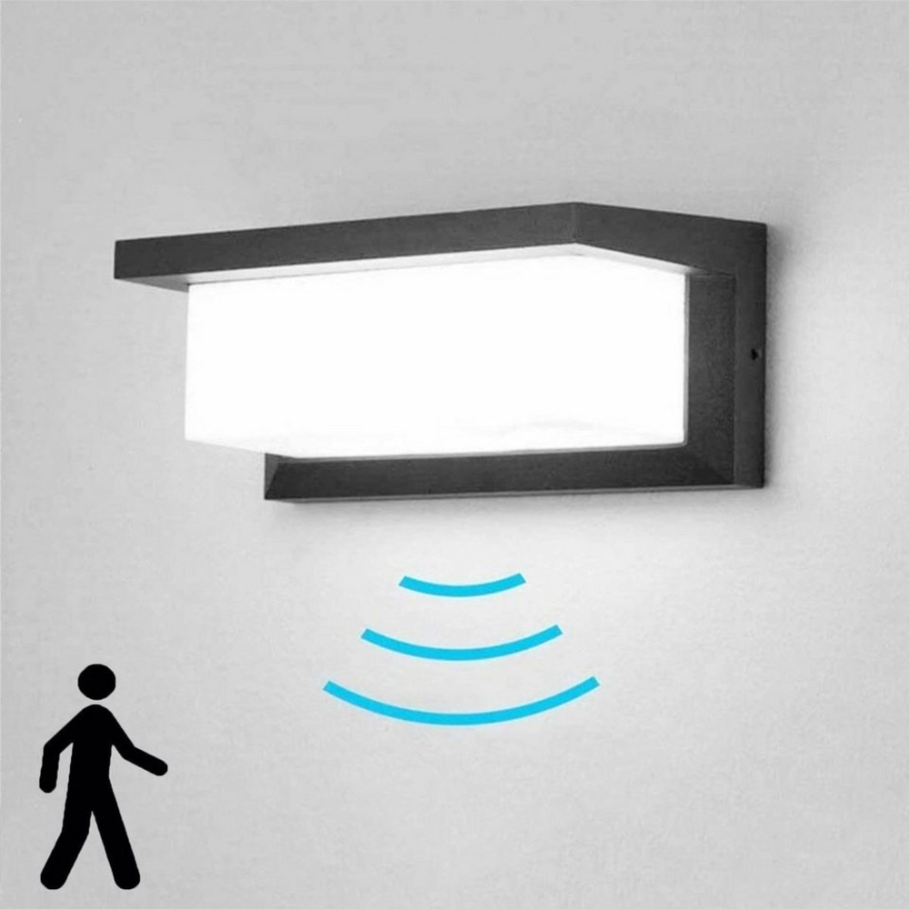 oyajia Wandleuchte 18W Wandleuchte Aussen Innen, LED Außenleuchte mit Bewegungsmelder, LED fest integriert, Wasserdicht IP65 Außenwandleuchte Modern Wandlampe Außenlampe Bild 1