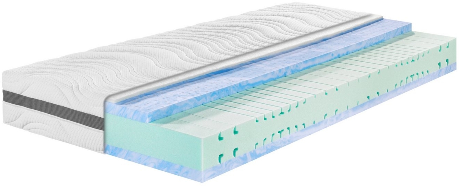 Gelschaummatratze Badenia Trendline® 7-Zonen-Kaltschaummatratze BT 320 Plus Gel Active, Badenia Trendline, 22 cm hoch, ergonomische Körperkonturanpassung Bild 1