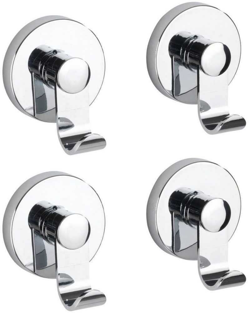 WENKO Wandhaken Irun, (Set, 4-St), Befestigen ohne bohren Bild 1