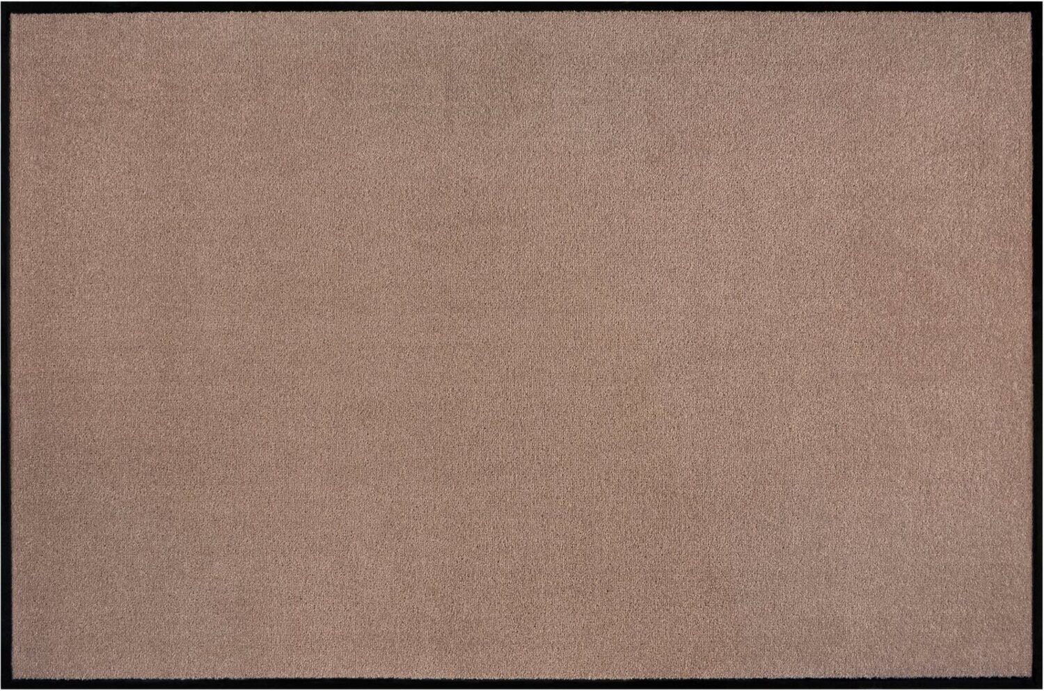 Teppich Boss waschbare In- & Outdoor Fußmatte Uni einfarbig - beige - 90x150x0,7cm Bild 1