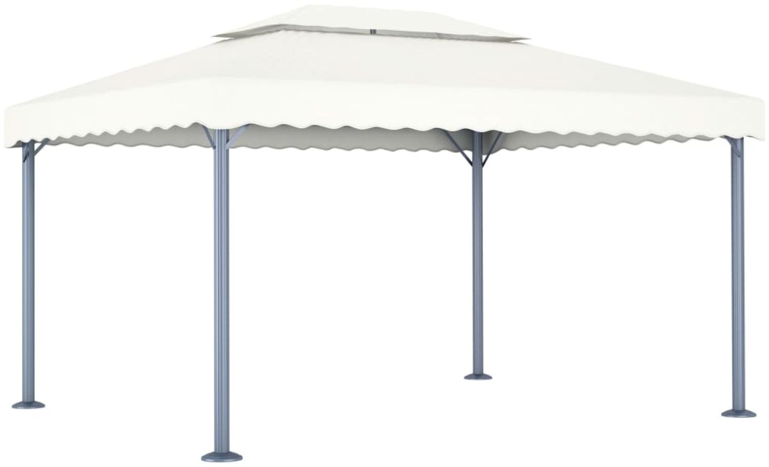 vidaXL Pavillon 400 x 300 cm Creme Aluminium 48062 Bild 1