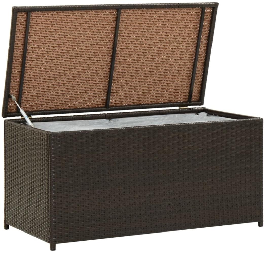 vidaXL Gartenbox Poly Rattan 100x50x50 cm Braun 46472 Bild 1