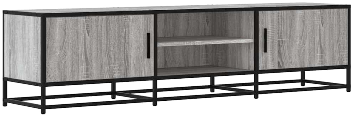 vidaXL TV-Schrank Grau Sonoma 160x35x41 cm Holzwerkstoff und Metall 848847 Bild 1