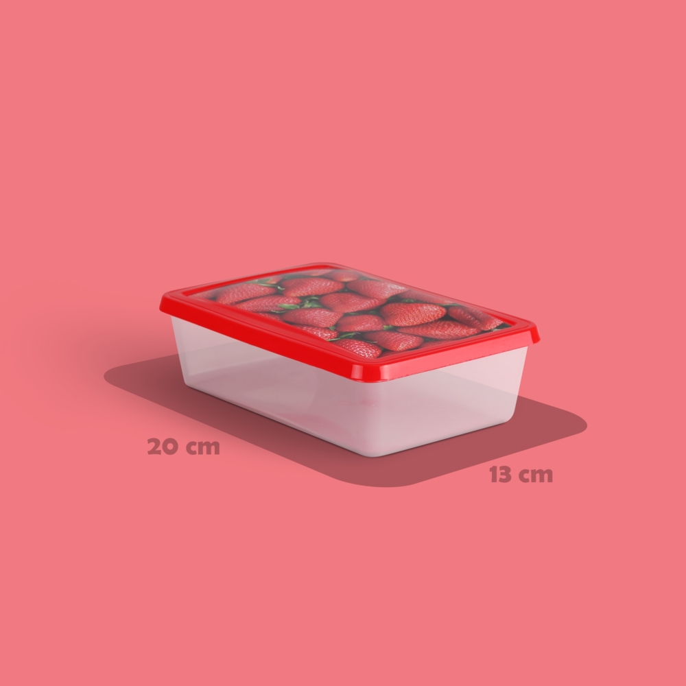 Frischhaltedosen für Lebensmittel 1,25 L ( 6er Pack ) Vorratsdose, Aufbewahrungsbox für Obst, Gemüse oder Snacks, Meal Prep Box, Lunchbox Bild 1