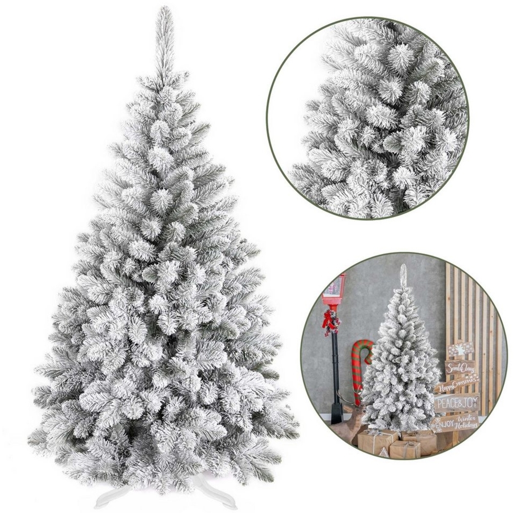 Sarcia. eu Künstlicher Weihnachtsbaum Künstlicher Weihnachtsbaum Milano Kiefer schneebedeckt PVC 120cm Bild 1