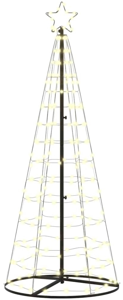 vidaXL LED-Weihnachtsbaum mit 390 LEDs Warmes Weiß 250 cm Eisen 42018757 Bild 1