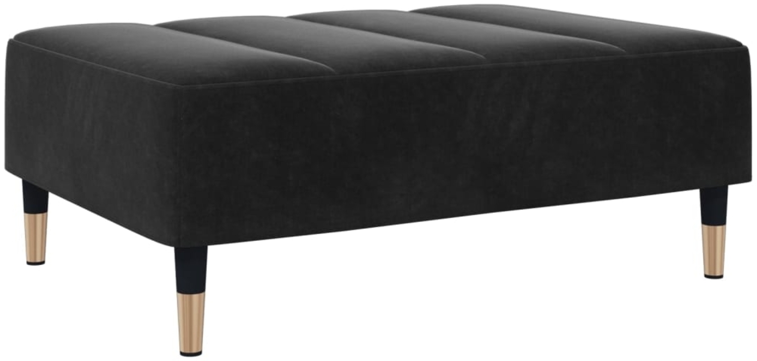 vidaXL Fußhocker Schwarz 77x55x31 cm Samt 4007396 Bild 1