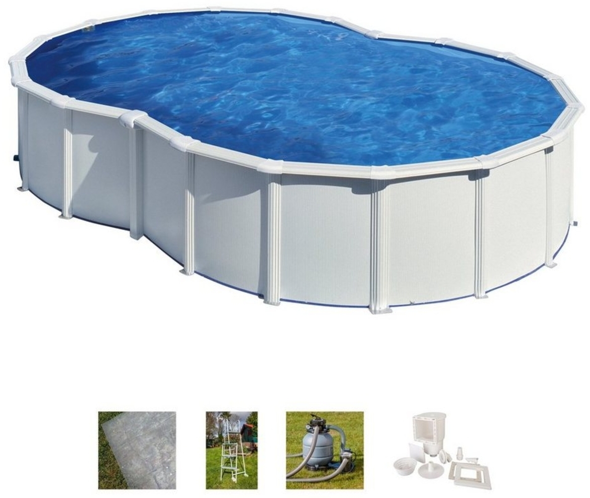 Varadero Stahlwandpool Achterform 500 x 340 x 120 cm Bild 1