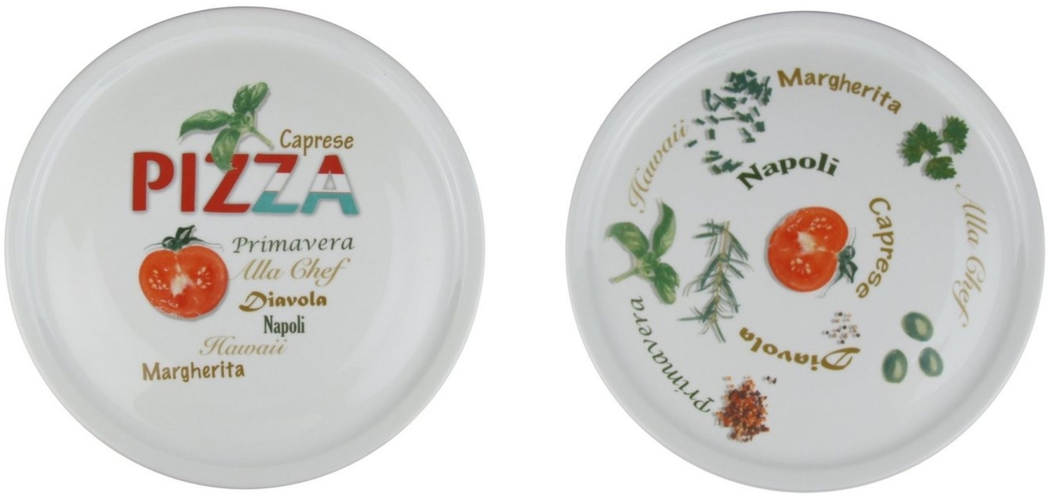 Retsch Arzberg Pizzateller Ø 30cm mit Dekor Porzellan Set, (2 St), pro Set 2 verschiedene Motive, spülmaschiengeeignet Bild 1